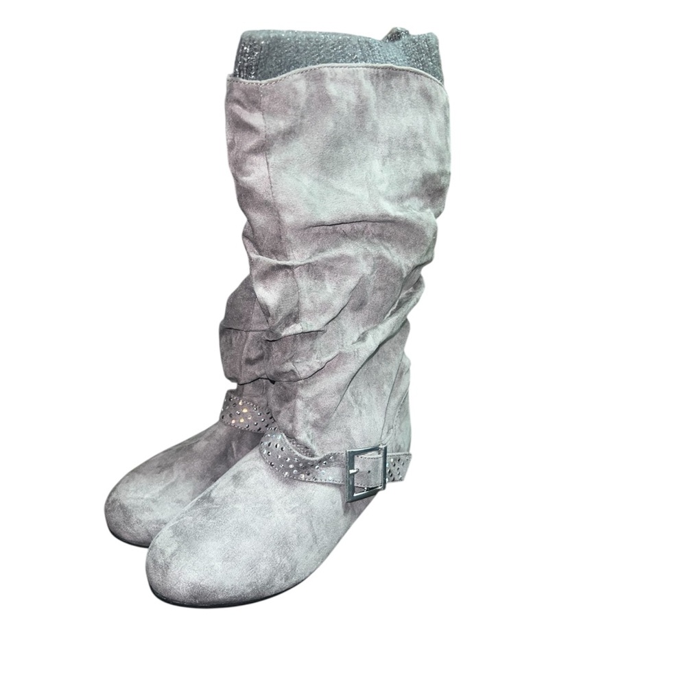 Stylish Gray Kid’s Boots